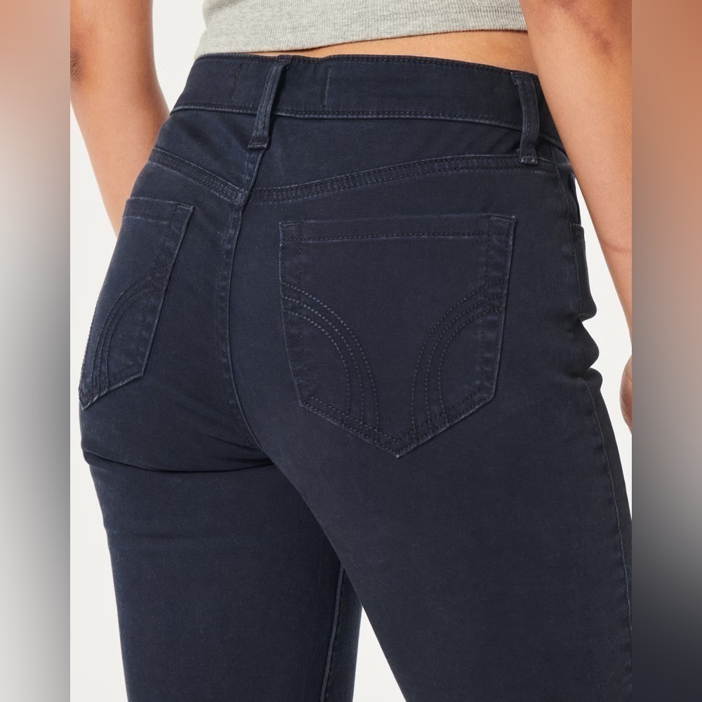 Hollister Navy Blue High Rise Super Skinny Jeans - Picture 3 of 3